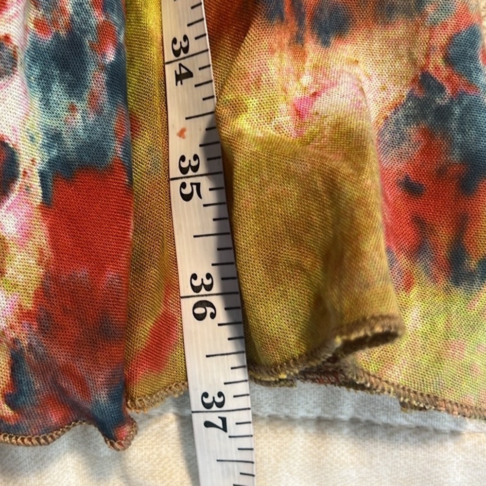 True Destinations One Shoulder Smocked Tropical Tassel Dress Boho Resort, Size M - Picture 13 of 13